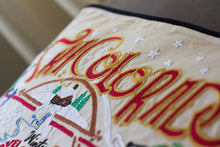 Load image into Gallery viewer, Ski Colorado Hand-Embroidered Pillow - catstudio
