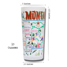 Load image into Gallery viewer, Ski Montana Drinking Glass - catstudio