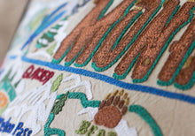 Load image into Gallery viewer, Ski Montana Hand-Embroidered Pillow - catstudio