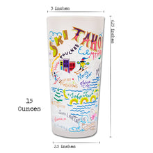 Load image into Gallery viewer, Ski Tahoe Drinking Glass - catstudio