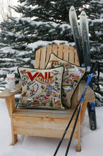 Load image into Gallery viewer, Ski Telluride Hand-Embroidered Pillow - catstudio