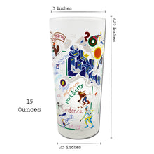 Load image into Gallery viewer, Ski Utah Drinking Glass Glass catstudio