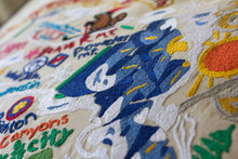 Load image into Gallery viewer, Ski Utah Hand-Embroidered Pillow - catstudio