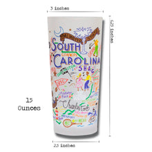 Load image into Gallery viewer, South Carolina Drinking Glass - catstudio 
