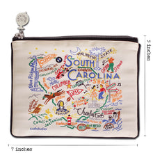 Load image into Gallery viewer, South Carolina Zip Pouch - Natural - catstudio