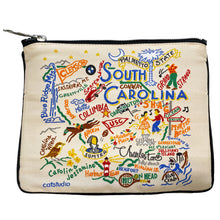 Load image into Gallery viewer, South Carolina Zip Pouch - Natural Pouch catstudio 

