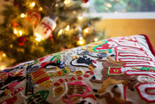 Load image into Gallery viewer, South Pole Hand-Embroidered Pillow - catstudio