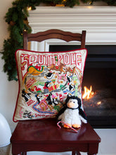 Load image into Gallery viewer, South Pole Hand-Embroidered Pillow Pillow catstudio