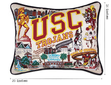 Load image into Gallery viewer, Southern California, University of (USC) Collegiate Embroidered Pillow - catstudio
