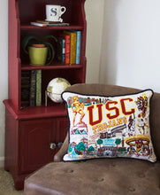 Load image into Gallery viewer, Southern California, University of (USC) Collegiate Embroidered Pillow - catstudio
