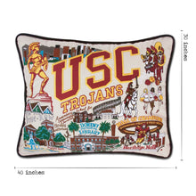 Load image into Gallery viewer, Southern California, University of (USC) Collegiate XL Hand-Embroidered Pillow - catstudio