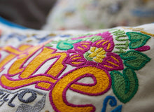 Load image into Gallery viewer, St. Augustine Hand-Embroidered Pillow - catstudio