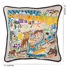 Load image into Gallery viewer, Summer Colorado Hand-Embroidered Pillow - catstudio