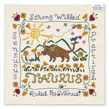 Load image into Gallery viewer, Taurus Astrology Fine Art Print Art Print catstudio 8"x8"