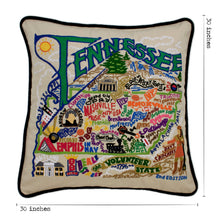 Load image into Gallery viewer, Tennessee XL Hand-Embroidered Pillow - catstudio