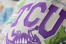 Load image into Gallery viewer, Texas Christian University (TCU) Collegiate Embroidered Pillow - catstudio