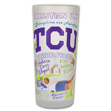 Load image into Gallery viewer, Texas Christian University (TCU) Collegiate Drinking Glass - catstudio