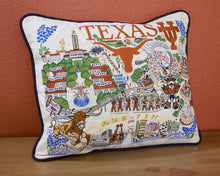 Load image into Gallery viewer, Texas, University of Collegiate Embroidered Pillow Pillow catstudio 
