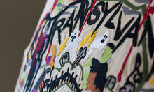 Load image into Gallery viewer, Transylvania Hand-Embroidered Pillow - catstudio