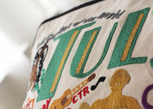 Load image into Gallery viewer, Tulsa Hand-Embroidered Pillow - catstudio