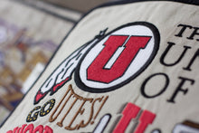 Load image into Gallery viewer, Utah, University of Collegiate Embroidered Pillow - catstudio 
