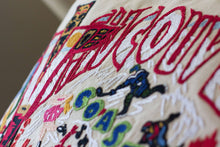 Load image into Gallery viewer, Vancouver Hand-Embroidered Pillow - catstudio