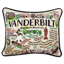 Load image into Gallery viewer, Vanderbilt University Collegiate Embroidered Pillow - catstudio
