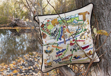 Load image into Gallery viewer, Vermont Hand-Embroidered Pillow - catstudio