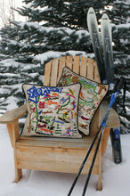 Load image into Gallery viewer, Vermont Hand-Embroidered Pillow - catstudio