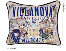 Load image into Gallery viewer, Villanova University Collegiate Embroidered Pillow - catstudio