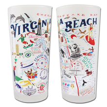 Load image into Gallery viewer, Virginia Beach Drinking Glass - catstudio 
