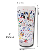 Load image into Gallery viewer, Virginia Beach Drinking Glass - catstudio