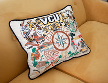 Load image into Gallery viewer, Virginia Commonwealth University (VCU) Collegiate Embroidered Pillow - catstudio