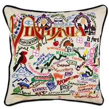 Load image into Gallery viewer, Virginia Hand-Embroidered Pillow Pillow catstudio
