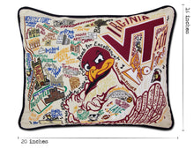 Load image into Gallery viewer, Virginia Tech Collegiate Embroidered Pillow - catstudio