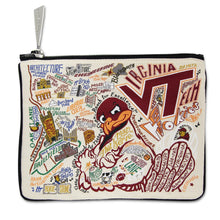 Load image into Gallery viewer, Virginia Tech Collegiate Zip Pouch - catstudio
