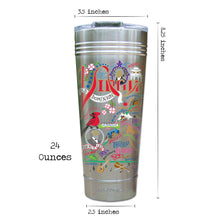 Load image into Gallery viewer, Virginia Thermal Tumbler (Set of 4) - PREORDER Thermal Tumbler catstudio