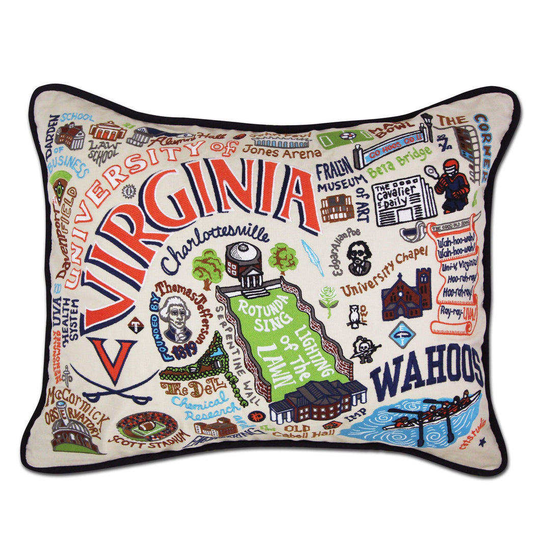 Virginia, University of Collegiate Embroidered Pillow - catstudio 
