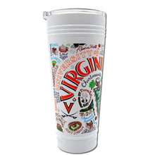 Load image into Gallery viewer, Virginia, University of Collegiate Thermal Tumbler in White - Limited Edition! Thermal Tumbler catstudio