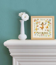 Load image into Gallery viewer, Virgo Astrology Fine Art Print - 8x8 Art Print catstudio