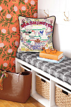 Load image into Gallery viewer, Washington DC Hand-Embroidered Pillow - catstudio