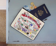 Load image into Gallery viewer, Washington DC Zip Pouch - Natural - catstudio