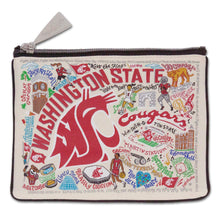 Load image into Gallery viewer, Washington State University Collegiate Zip Pouch - catstudio