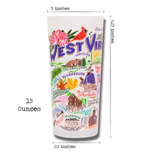 Load image into Gallery viewer, West Virginia Drinking Glass - catstudio