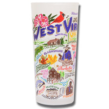 Load image into Gallery viewer, West Virginia Drinking Glass - catstudio