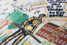 Load image into Gallery viewer, West Virginia University Collegiate Embroidered Pillow - catstudio