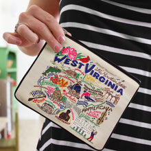 Load image into Gallery viewer, West Virginia Zip Pouch - Natural - catstudio