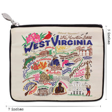 Load image into Gallery viewer, West Virginia Zip Pouch - Natural - catstudio