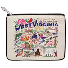 Load image into Gallery viewer, West Virginia Zip Pouch - Natural - catstudio