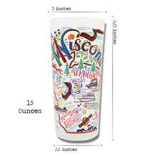Load image into Gallery viewer, Wisconsin Drinking Glass - catstudio